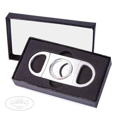 Double Bladed Stainless Steel Cigar Cutter