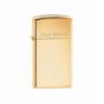 Zippo Slim High Polish Brass Lighter [CL092018] view 2